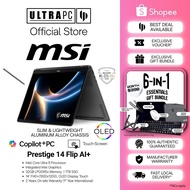 MSI Prestige 14 Flip AI+ – 14" OLED Touch – Intel Core Ultra 9 – 32GB RAM – 1TB SSD – Convertible 2-