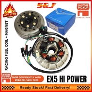 HONDA EX5 HI POWER RACING FUEL COIL SET WITH MAGNET ASSY 0 QUALITY COIL HIGH POWER OLD HONDA