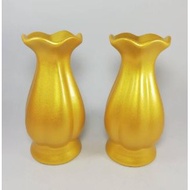 Ceramic Vase Gold Grade A Height 5 Inches Amount 1 Pair