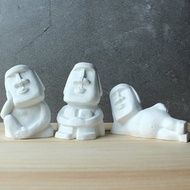 水泥摩艾 Moai－白水泥擴香石款 發呆摩艾 想想摩艾 懶洋洋摩艾