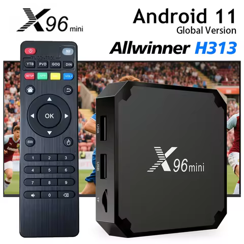 Original X96 mini TV Box Android 11.0 Allwinner H313 2GB16GB 4K UHD HDR 10 H265 Multimedia Player TV