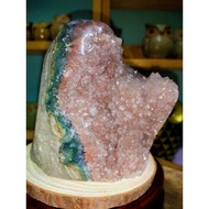 pink rainbow Amethyst geode / amethyst cave 紫晶镇 / 彩晶镇 / 紫晶洞 / amethyst cluster