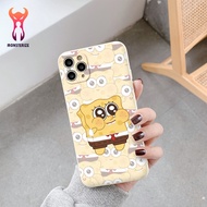 Cute sponge square border soft case for iPhone 13 12 11 Pro Max SE 2020 X XR XS ip 8 7 6 - e7337a