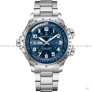 HAMILTON H77765141 Men's Watch Khaki Aviation X-Wind Day Date Automatic 45mm SS Bracelet Blue *Origi