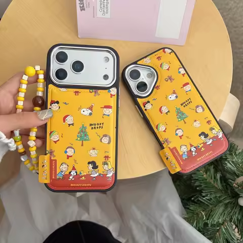 Funny cartoon Cute hot air balloon Snoopy Peanuts Clear anti-fall Phone Case For iPhone 13 14 15 16 