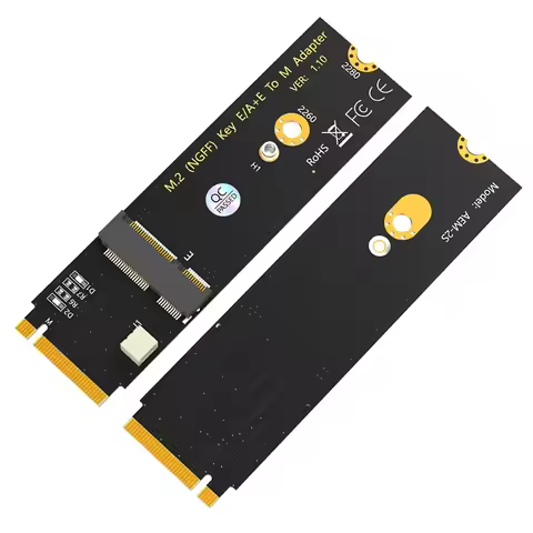Adapter Converter Riser M2 NGFF A+E key WiFi Bluetooth Card to M2 Key M Adapter Card for Intel AX200