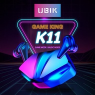 【Fast Shipping】UBIK K11 PUBG Gaming Earphones earbuds Earphone Bluetooth Headset Game mode Music mod