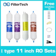 [Made in Korea] FilterTech Water Filter Sets for Purifier and Dispenser/ I type 11 inch/ RO- Membran