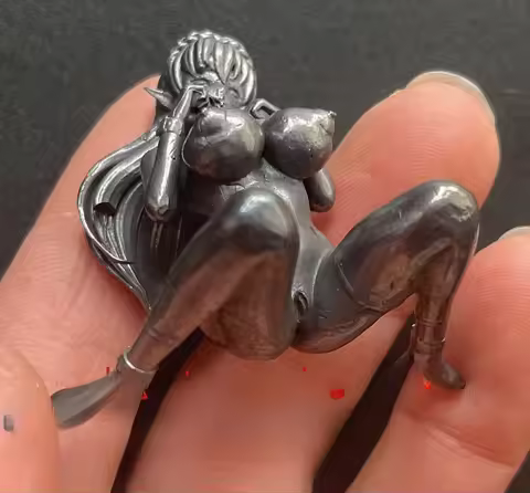 china bronze Princess Girl Statue Art mini Model Artwork Collection Home