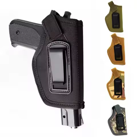 Tactical Nylon Holster Concealed Gun Carry Airsoft Shooting Gun Holster Belt Waist Pouch Fit Most Of