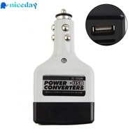 Adapter Inverter 12v/24v To 220V DC To AC USB Outlet Charger Car Accessories