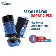 (2 PCS/1SET) VIDOR V8 H4 HS1 Car LED Lights 75/65 WATT Socket H4 HS1 PNP, Mini Laser Solenoid, CUT O