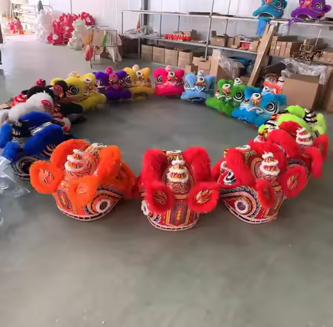 Lion Dance Costume Chinese Folk Lion Dance