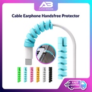 Alpha Borong Cable Charger Earphone Handsfree Protector Wire Data Spiral Protective Cover Pelindung Kabel
