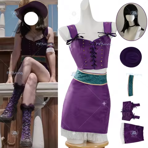 Straw Hat Crew Nico Robin Cosplay Costume Wig Miss All Sunday Robin Cosplay For Hallowmas Party Adul