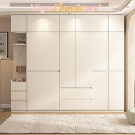 Bedroom Home Solid Wood Simple Tall Cabinet Creamwind Sectional No Installation Large Wardrobe