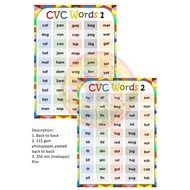 CVC words charts back to back