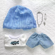 Street Style 20cm Cotton Doll Clothes Hoodie Jeans Idol Doll Clothes Dress Up Cool Plush Doll Clothe