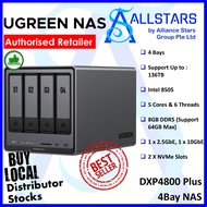 UGreen NASYNC DXP4800 PLUS 4Bay NAS Enclosure / 35602 (Intel Pentium 8505 / 8GB DDR5 support up to 6