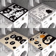 Cartoon Black Coal Ball Pattern Diatom Mud Mat Household Washing Machine Waterproof Sunscreen Top Co