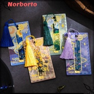 NORBORTO Metal Bookmark, Sunflower Lotus Oil Painting Reading Book Clip, High Quality Hollow Metal P