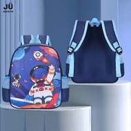Just Star  Astronaut Primary School กระเป๋าโรงเรียนเด็กผู้ชายขนาดใหญ่กันน้ำที่ป้องกันกระดูกสันหลัง Lightening กระเป๋านักเรียนเด็กอนุบาล