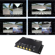 Car 4-Channel Driving Recorder Control Switcher Car Cameras Control Switch Combiner Box for 360° Pan