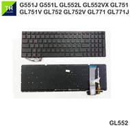 Asus  ROG G551J  G551L  GL552  GL751  GL752  GL771  Series  Laptop / Notebook Compatible Keyboard