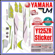 YAMAHA GRAPHIC SET STICKER Y125ZR 5XK-FG000-09-SP 5XK FG000 09 SP BLUE GP BIRU 100% ORIGINAL BODY MO