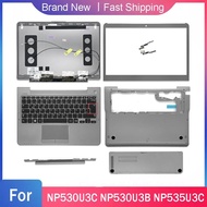 2023newNEW Bottom Case For Samsung NP530U3C NP530U3B NP535U3C NP535U3B Laptop LCD Back Cover Front Bezel Palmrest Upper Rear Lid