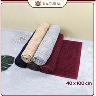LONG TOWEL DOOR 40 X 100CM natural BY CHALMER SQUARE MOTIF CODE 847