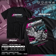 DOHC Gank 4 Value 4 Stroke T-shirt - Distro T-shirt with DOHC Gank 4 Value 4 Stroke word motif - Men