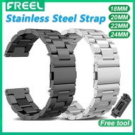 Smart Watch Strap 18mm 20mm 22mm 24mm,watch band/fitbit strap/stainless watch Metal Straps for Mens 