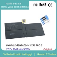 7.57V  Original DYNM02 Battery for Microsoft Surface Pro 5 6 1796 1807 G3HTA038H with tools