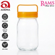 Aderia Kitchen Glass Canister Storage Jar with Handle Cap / Food Storage / Storage Bottle 900cc - 45