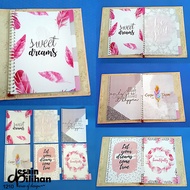 Beautiful Daily Quotes Binder Divider 2 Rings, 6 Rings, 20 Rings, 26 Rings 1 Set of 6 Glossy Laminat