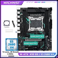 MACHINIST X99 B9 Motherboard C612 chip ，Optional kit LGA 2011-3 Xeon E5 2680 V4 Processor CPU And 16