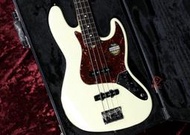 大鼻子樂器 免運 FENDER American Standard JAZZ Bass 玫瑰木 指版 電貝斯 白色