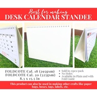 Solid Foldcote #18 Foldcote #20 Calendar Standee with Fold Guide Calendar Stand Calendar Board