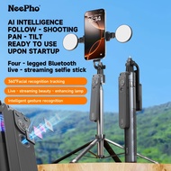 Neepho AI face-tracking gimbal stabilizer with 360 rotating selfie stick can extend up to 185 cm