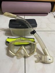 Scubapro Crystal Vu面鏡 &Spectra呼吸管 (珍珠白)