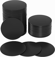 10pieces Ntag215 NFC tag, Black Blank PVC Coin NFC Card 25 mm (0.98 inch) 504 Bytes of Memory, Compa