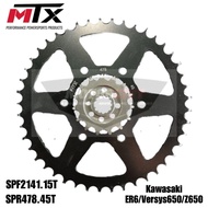 MTX SPROCKET SET KAWASAKI ER6 VERSYS 650 Z650 FRONT 15T REAR 45T CHAIN 520