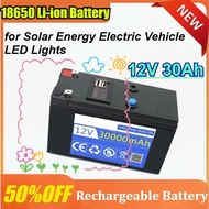 12V 30Ah 18650 Rechargeable Lithium Battery for Solar Energy Electric Vehicle LED Lights