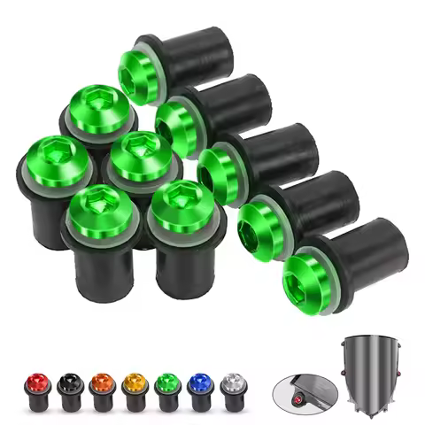 M5*16 10 Pcs Windshield Windscreen Deflectors Bolts Kit For Kawasaki Z125 Z250 Z300 Z400 Z650 Z750 Z