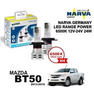 NARVA H4 12V & 24V 6500K Range Performance LED Headlight Bulb Set for Mazda BT50 2013-2018