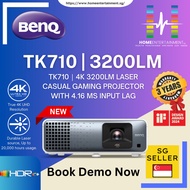 BENQ TK710｜4K 3200lm Laser Casual Gaming Projector with 4.16 ms Input Lag