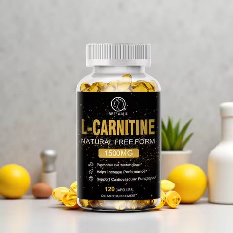 BBEEAAUU L-Carnitine Capsules Citruline Promote Muscle Growth Energy Support Anti-fatigue Exercise D