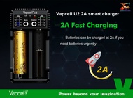 Vapcell U2 2A smart and fast charger 2 Slot for 10340(RCR123)/10440/14500/16340/16650/17500/17650/17