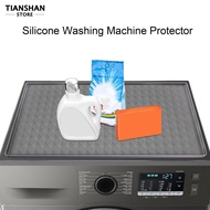 Tianshan Silicone Washing Machine Protector Washer and Dryer Protective Pad Waterproof Silicone Washer Dryer Cover Stain-resistant Protector Mat for Top Load Washing for Southeast